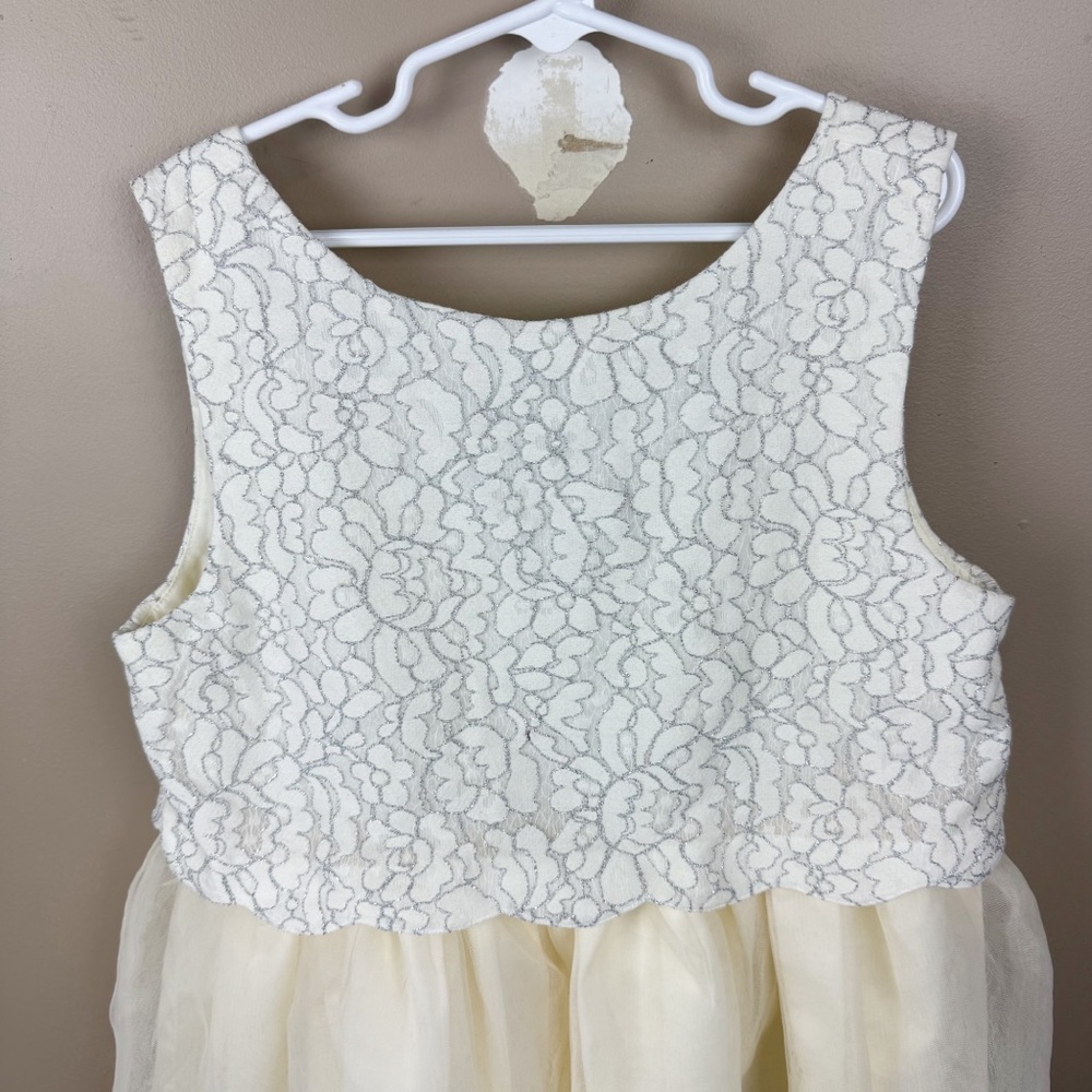 Janie and Jack Cream Lace Special Occasion Formal Dress - Picture 5 of 9